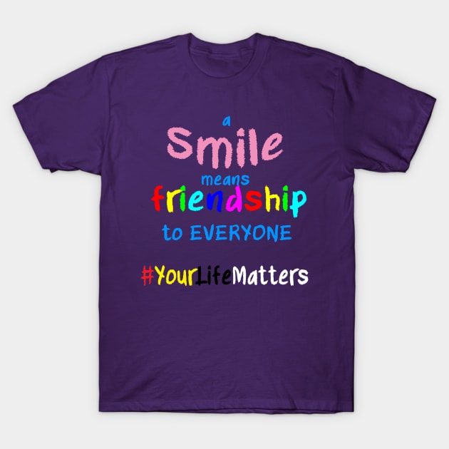 A Smile Means Friendship T-Shirt by SpiderPan